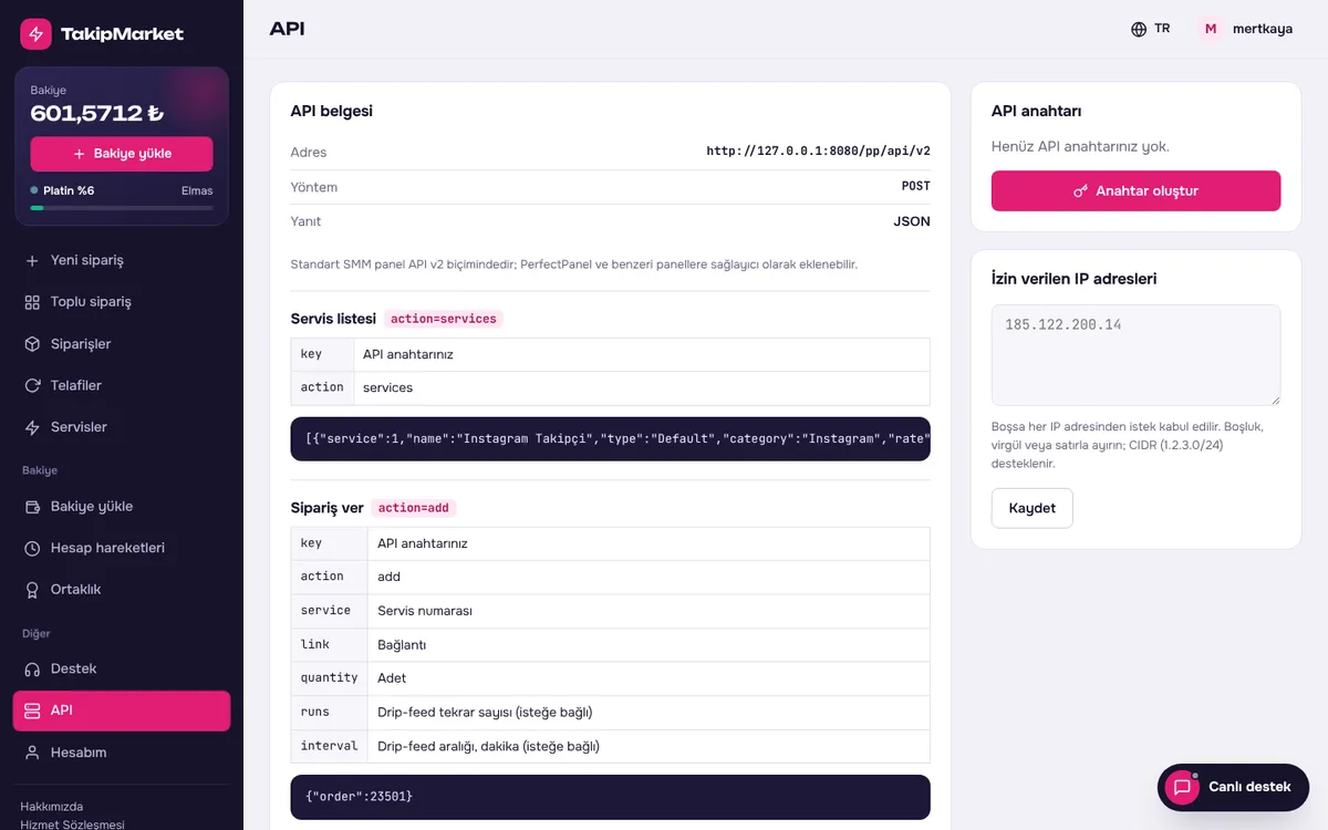 API