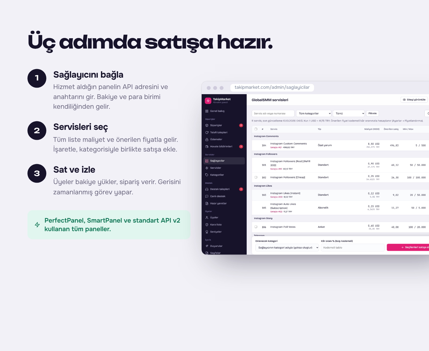 📈 PanelPro SMM Panel Scripti | Sağlayıcı API, Otomatik Fiyat, Bayilik ...